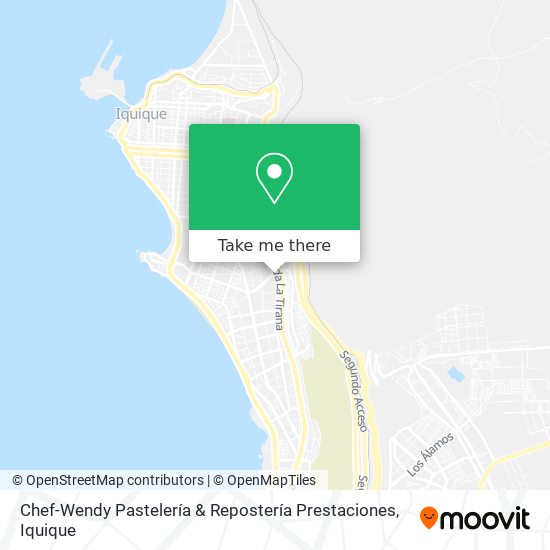 Mapa de Chef-Wendy Pastelería & Repostería Prestaciones