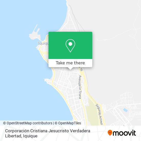 Mapa de Corporación Cristiana Jesucristo Verdadera Libertad