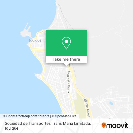 Sociedad de Transportes Trans Mana Limitada map