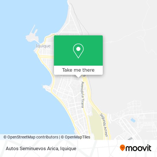 Autos Seminuevos Arica map