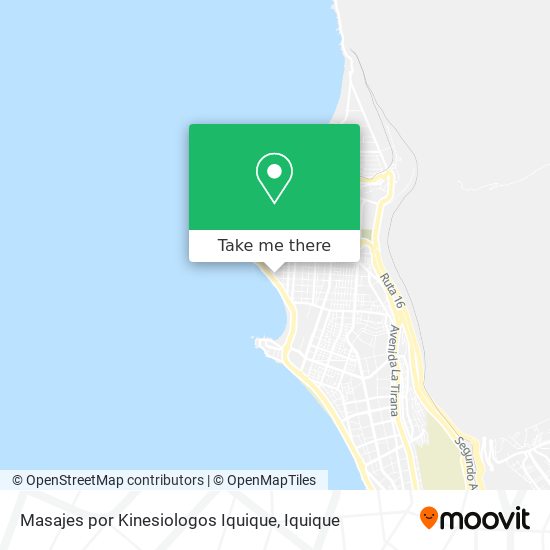 Masajes por Kinesiologos Iquique map
