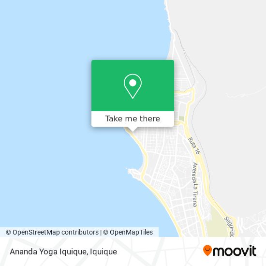 Ananda Yoga Iquique map