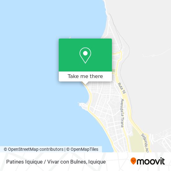 Patines Iquique / Vivar con Bulnes map