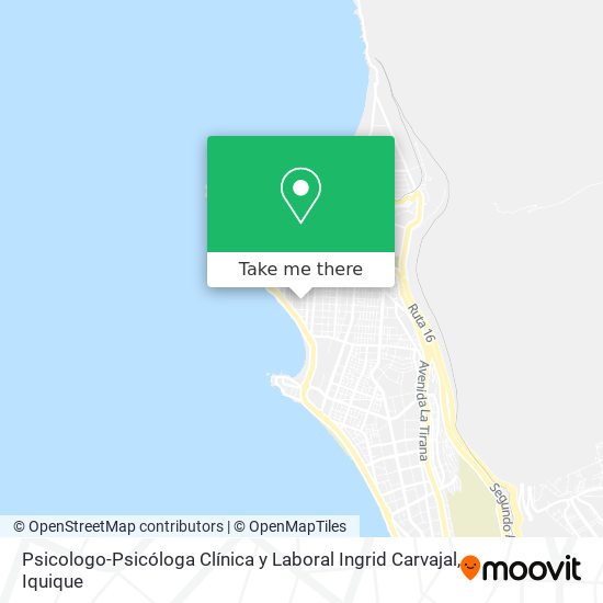 Mapa de Psicologo-Psicóloga Clínica y Laboral Ingrid Carvajal