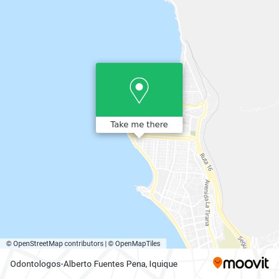 Odontologos-Alberto Fuentes Pena map