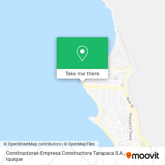 Constructoras-Empresa Constructora Tarapaca S.A. map