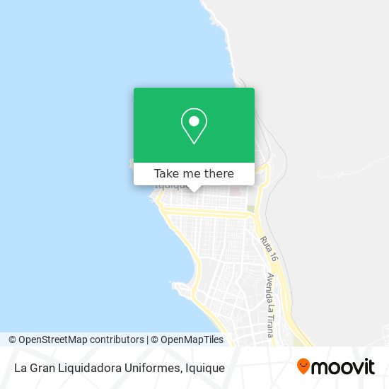 La Gran Liquidadora Uniformes map
