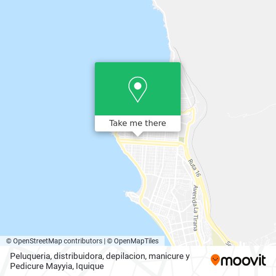 Mapa de Peluqueria, distribuidora, depilacion, manicure y Pedicure Mayyia