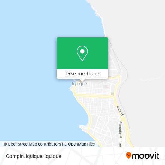 Compin, iquique map