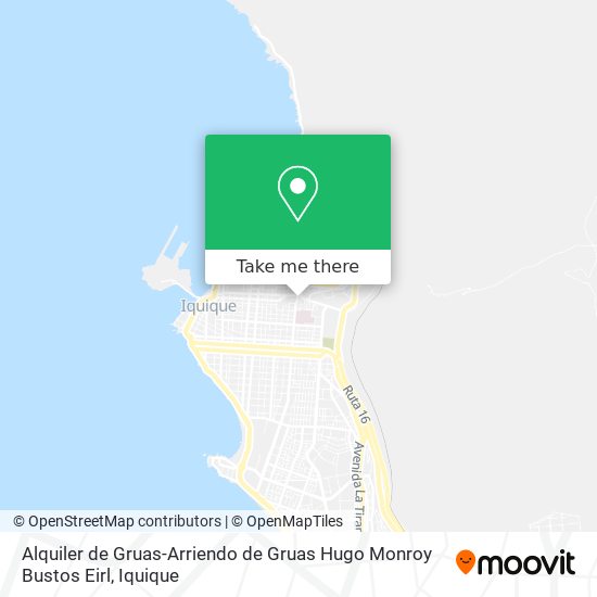 Alquiler de Gruas-Arriendo de Gruas Hugo Monroy Bustos Eirl map