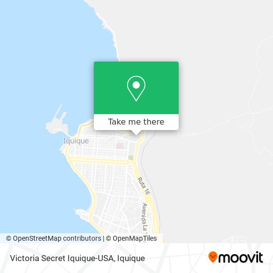 Victoria Secret Iquique-USA map