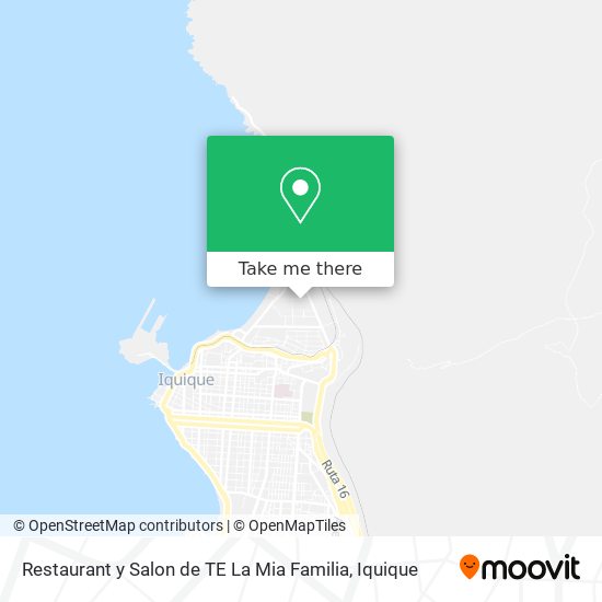 Restaurant y Salon de TE La Mia Familia map