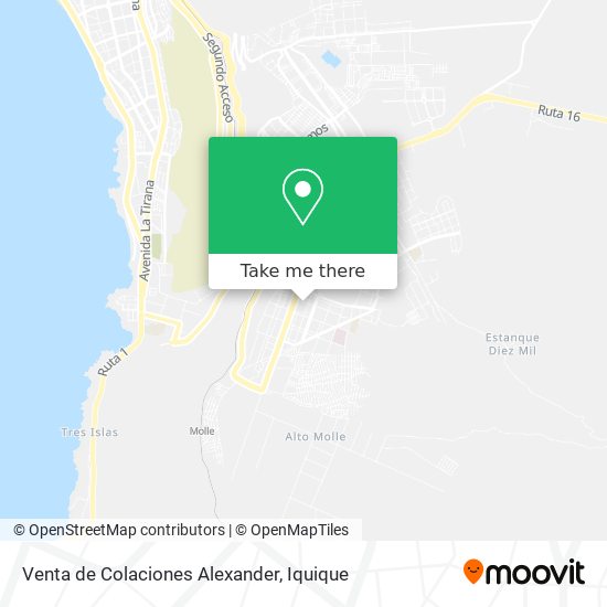 Venta de Colaciones Alexander map