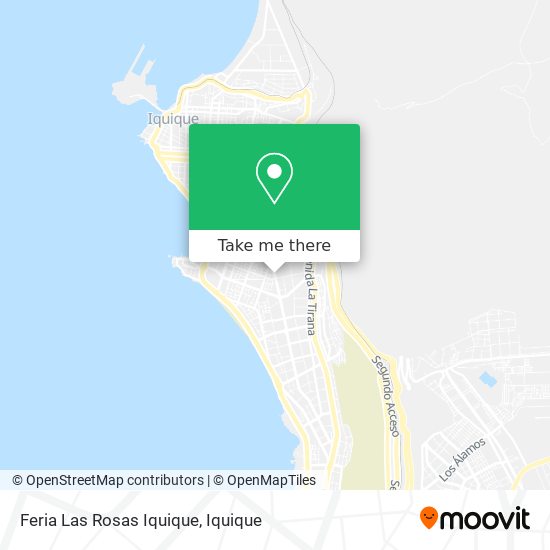 Mapa de Feria Las Rosas Iquique