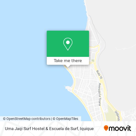 Uma Jaqi Surf Hostel & Escuela de Surf map