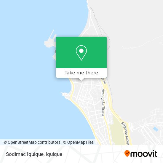 Mapa de Sodimac Iquique