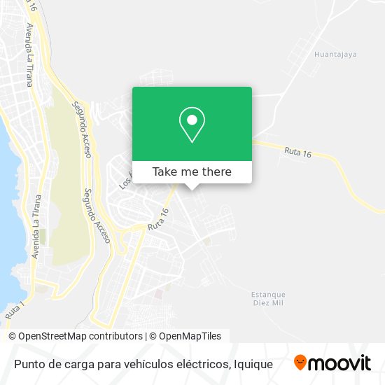Mapa de Punto de carga para vehículos eléctricos