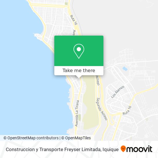 Mapa de Construccion y Transporte Freyser Limitada