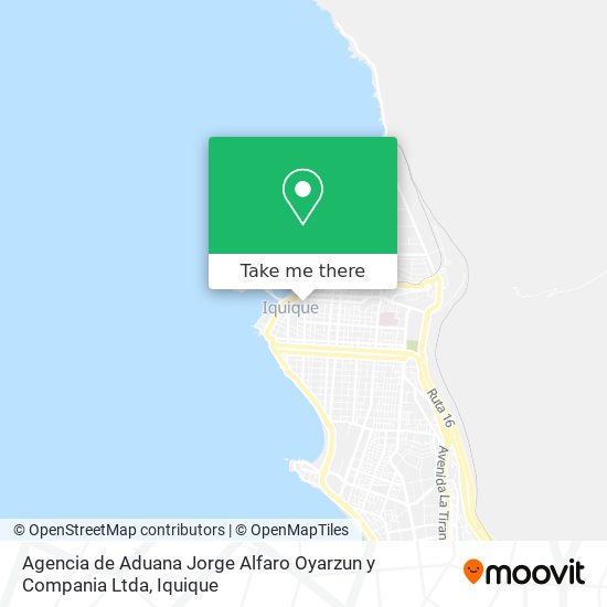 Agencia de Aduana Jorge Alfaro Oyarzun y Compania Ltda map