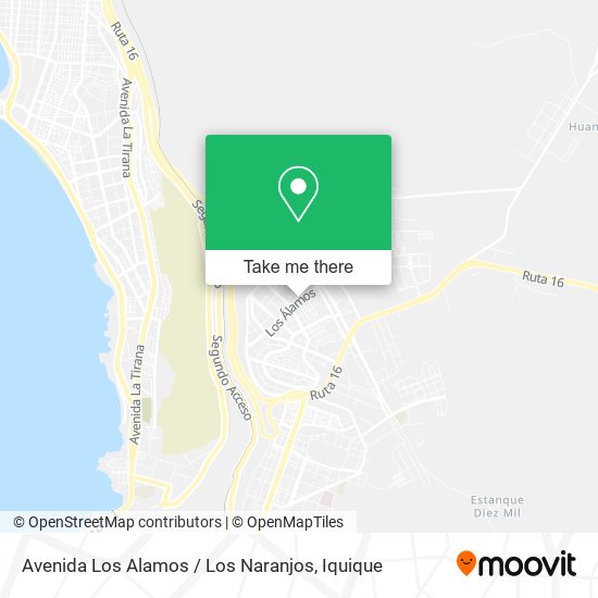 Mapa de Avenida Los Alamos / Los Naranjos