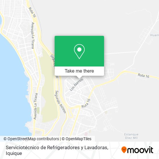 Mapa de Serviciotécnico de Refrigeradores y Lavadoras