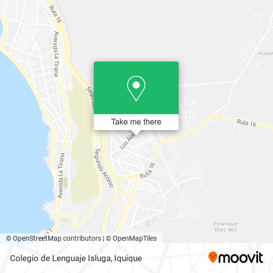 Colegio de Lenguaje Isluga map