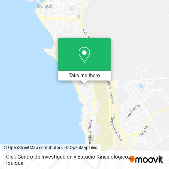 Mapa de Ciek Centro de Investigación y Estudio Kinesiologico