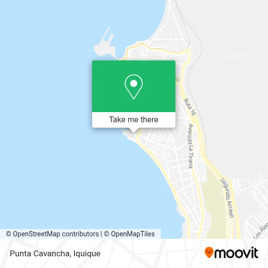 Punta Cavancha map