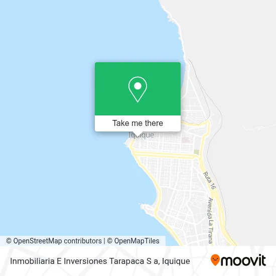 Inmobiliaria E Inversiones Tarapaca S a map