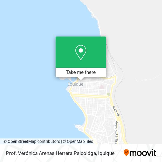 Prof. Verónica Arenas Herrera Psicológa map