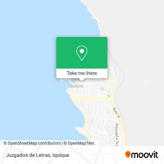 Mapa de Juzgados de Letras