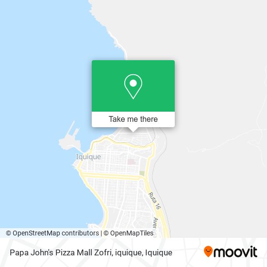 Papa John's Pizza Mall Zofri, iquique map
