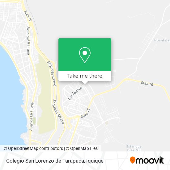 Mapa de Colegio San Lorenzo de Tarapaca