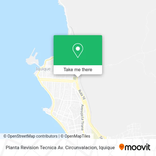 Mapa de Planta Revision Tecnica Av. Circunvalacion