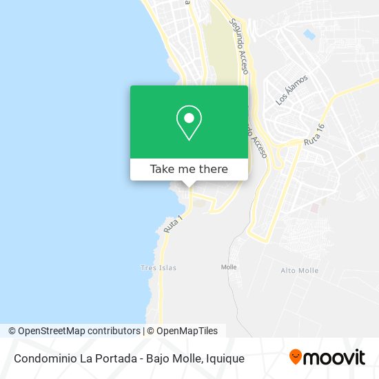 Condominio La Portada - Bajo Molle map