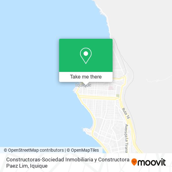 Mapa de Constructoras-Sociedad Inmobiliaria y Constructora Paez Lim