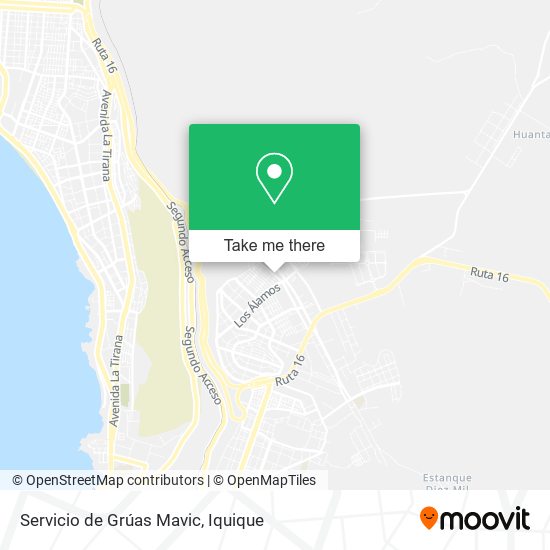 Servicio de Grúas Mavic map