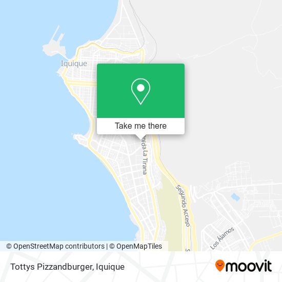 Tottys Pizzandburger map