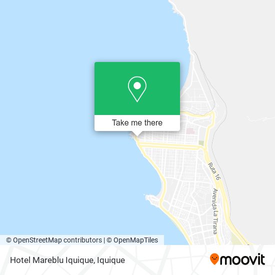 Mapa de Hotel Mareblu Iquique