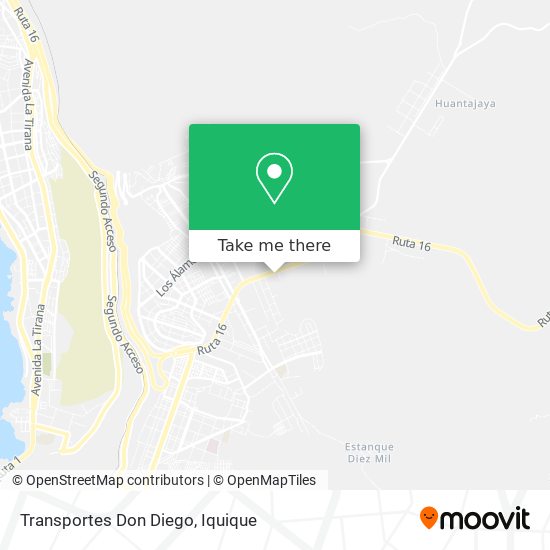 Mapa de Transportes Don Diego