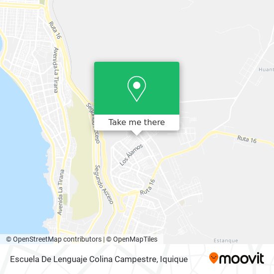 Escuela De Lenguaje Colina Campestre map
