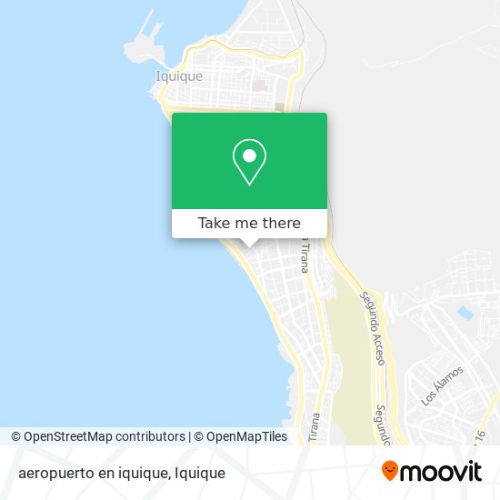 Mapa de aeropuerto en iquique