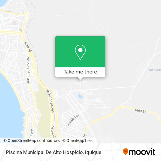 Mapa de Piscina Municipal De Alto Hospicio