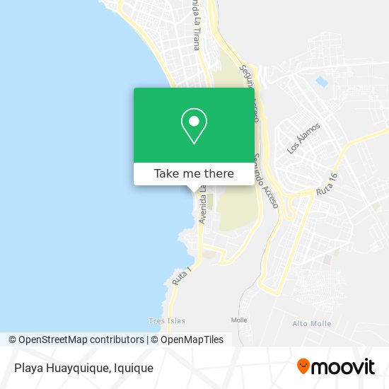 Playa Huayquique map