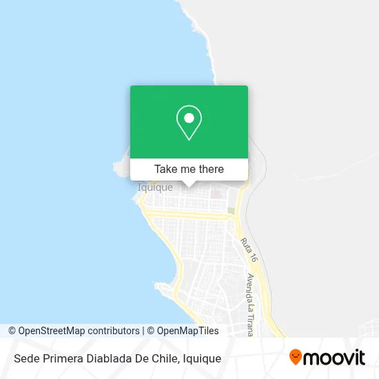 Sede Primera Diablada De Chile map