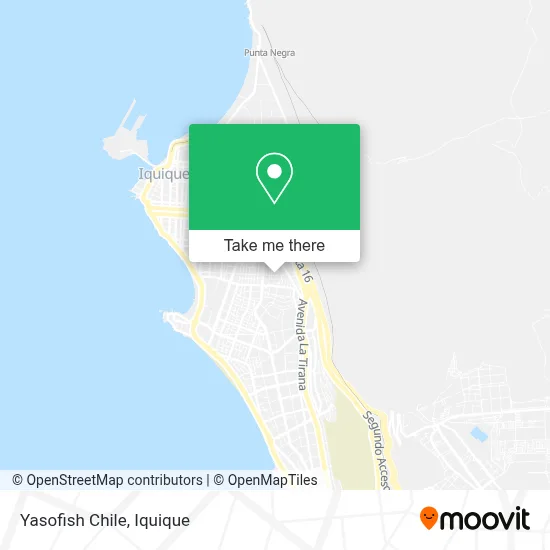 Yasofish Chile map