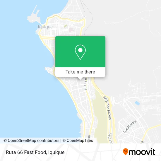 Ruta 66 Fast Food map