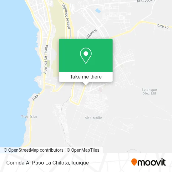 Comida Al Paso La Chilota map