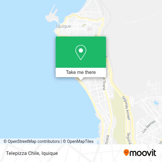 Telepizza Chile map