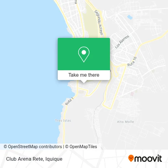 Club Arena Rete map